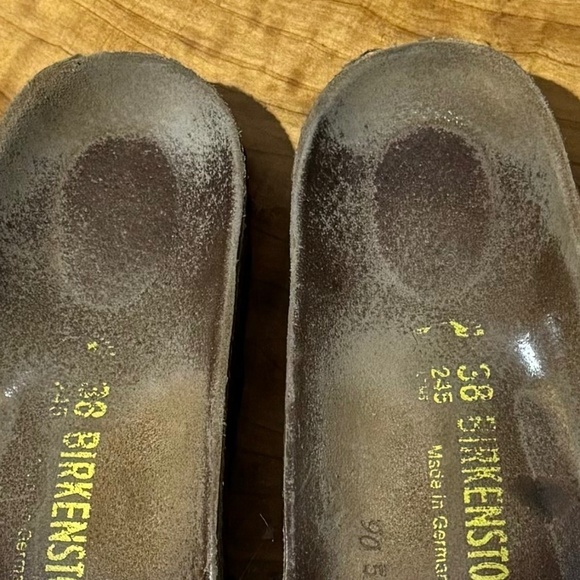 Birkenstocks Birks Madrid Black Single Strap Woman EU 38 Size 8 8.5 Sandals - Picture 5 of 5